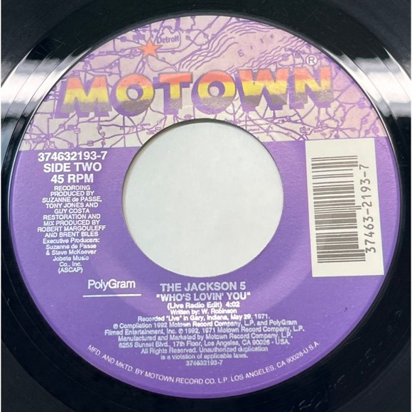 Boyz II Men Still of the Nite / Jackson 5 Who's Lovin You 45 R&B Soul Motown - Picture 2 of 6